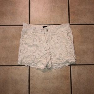 Lace high waisted shorts